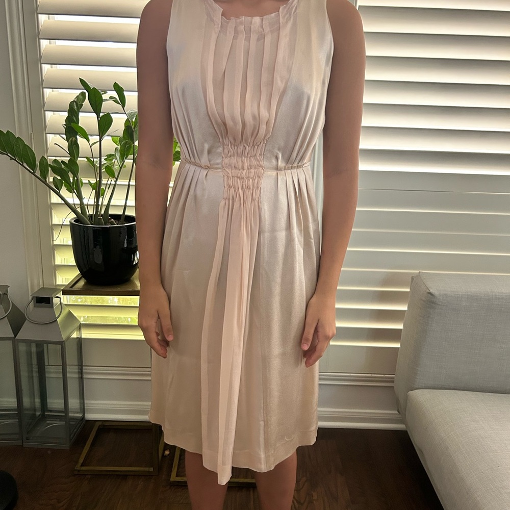 Philosophy di Alberta Ferretti Pink Ruched Sundress